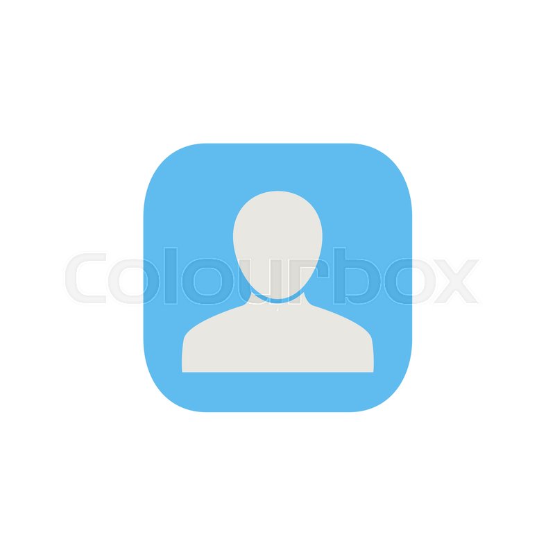 Contact Button And User Flat Icon, Stock Vector Colourbox 800x800 Contact Button And User Flat Icon, Stock Vector Colourbox