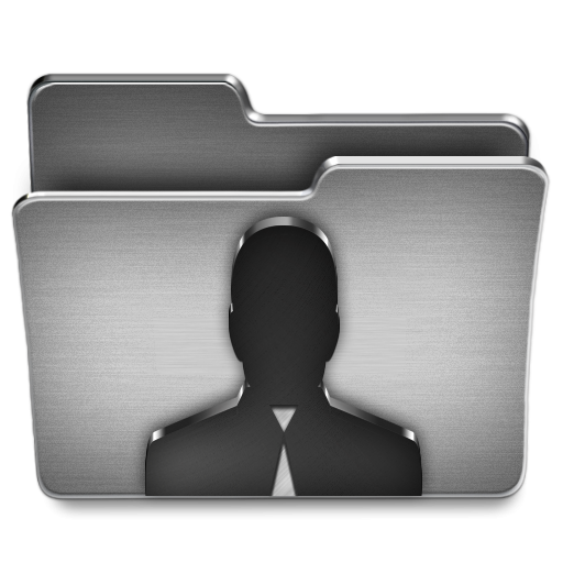 512x512 User Steel Folder Icon, Png Clipart Image