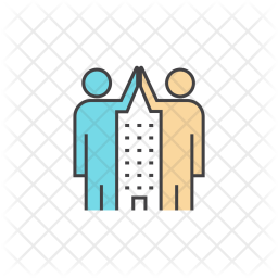 256x256 User, Friendly, Culture, High, Five, Human, Friend Icon Of Colored
