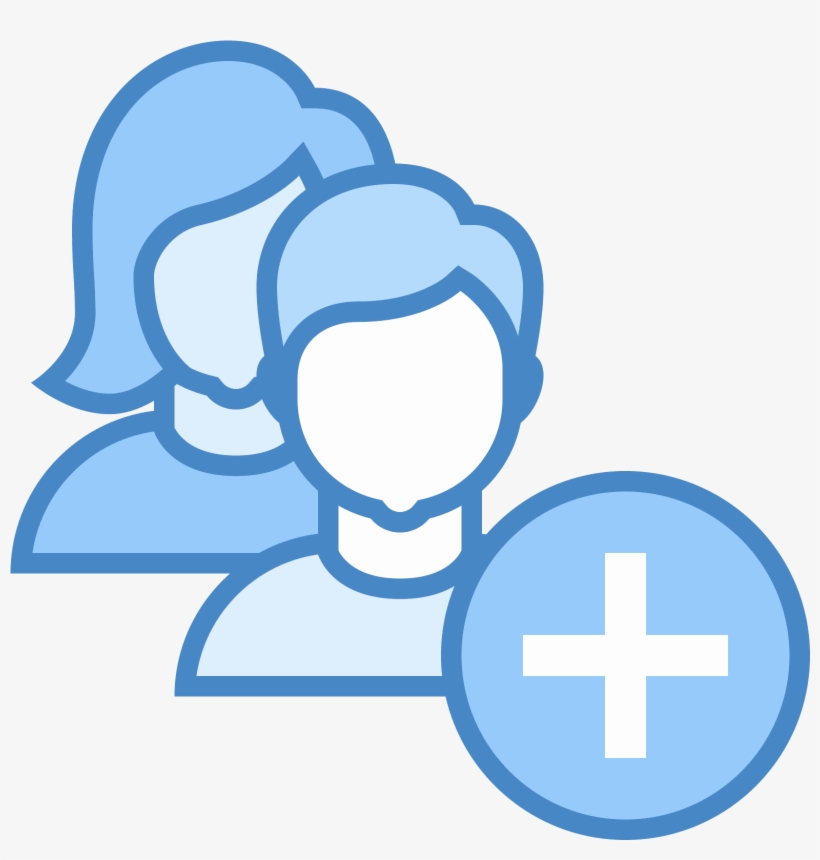 820x860 Add User Group Woman Man Icon