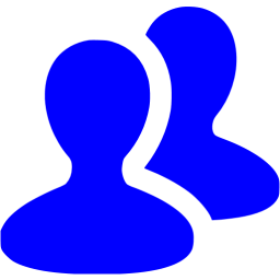 256x256 Blue Group Icon