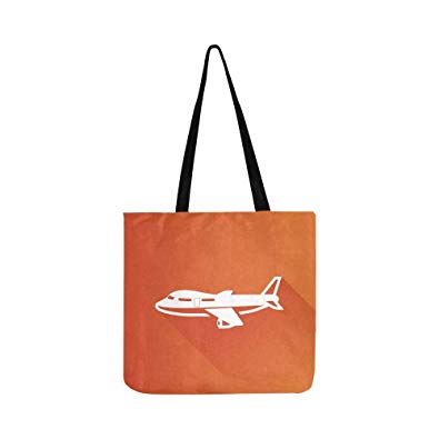 395x395 Airplane Icon Metro User Interface Color Canvas Tote