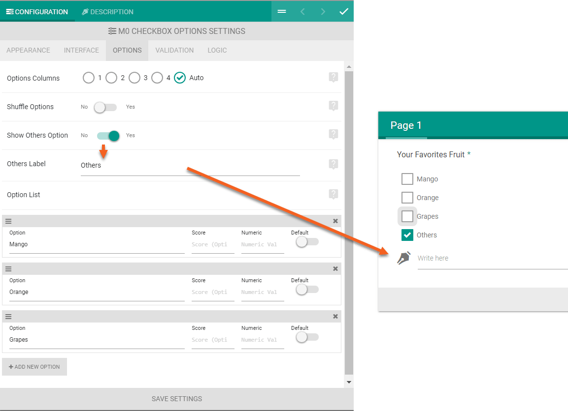 1153x836 User Input From Checkbox, Radio And Dropdown Element