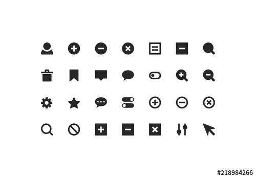 500x348 User Interface Icon Set Buy This Stock Template And Explore
