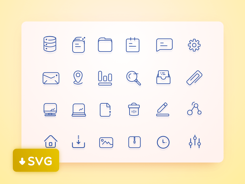 800x600 User Interface Icons Set Freebie