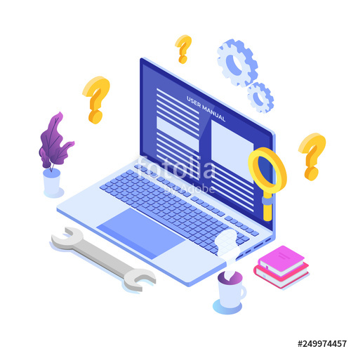 User Manual On Mobile Device Isometric Icon Concept Vector 500x500 User Manual On Mobile Device Isometric Icon Concept Vector