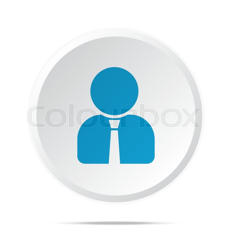800x800 Flat Blue User Profile Icon On Circle Stock Vector Colourbox