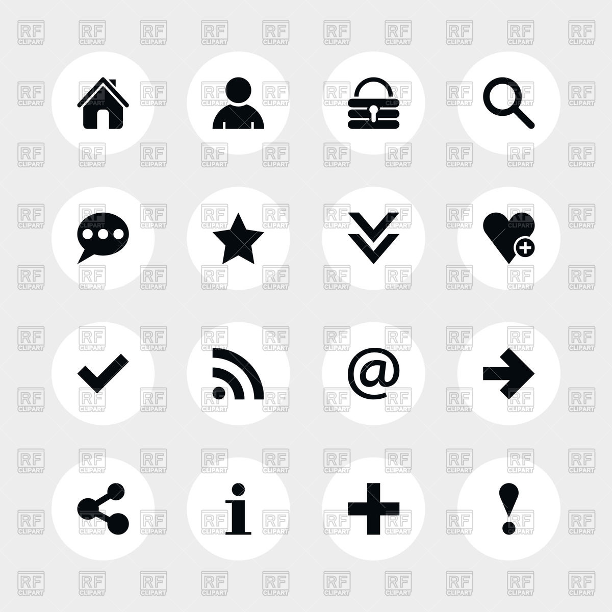 1200x1200 Simple Hexagonal Icons For User Profile Interfacefor Blogs