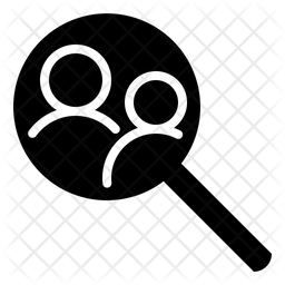 256x256 User Research Icon Of Glyph Style