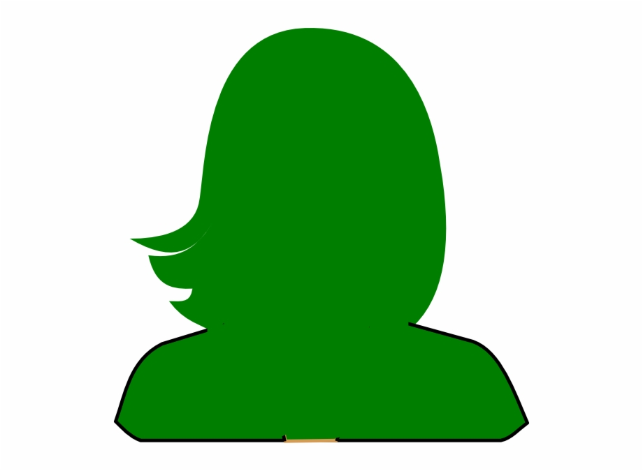 920x675 Green Woman Silhouette Clip Art