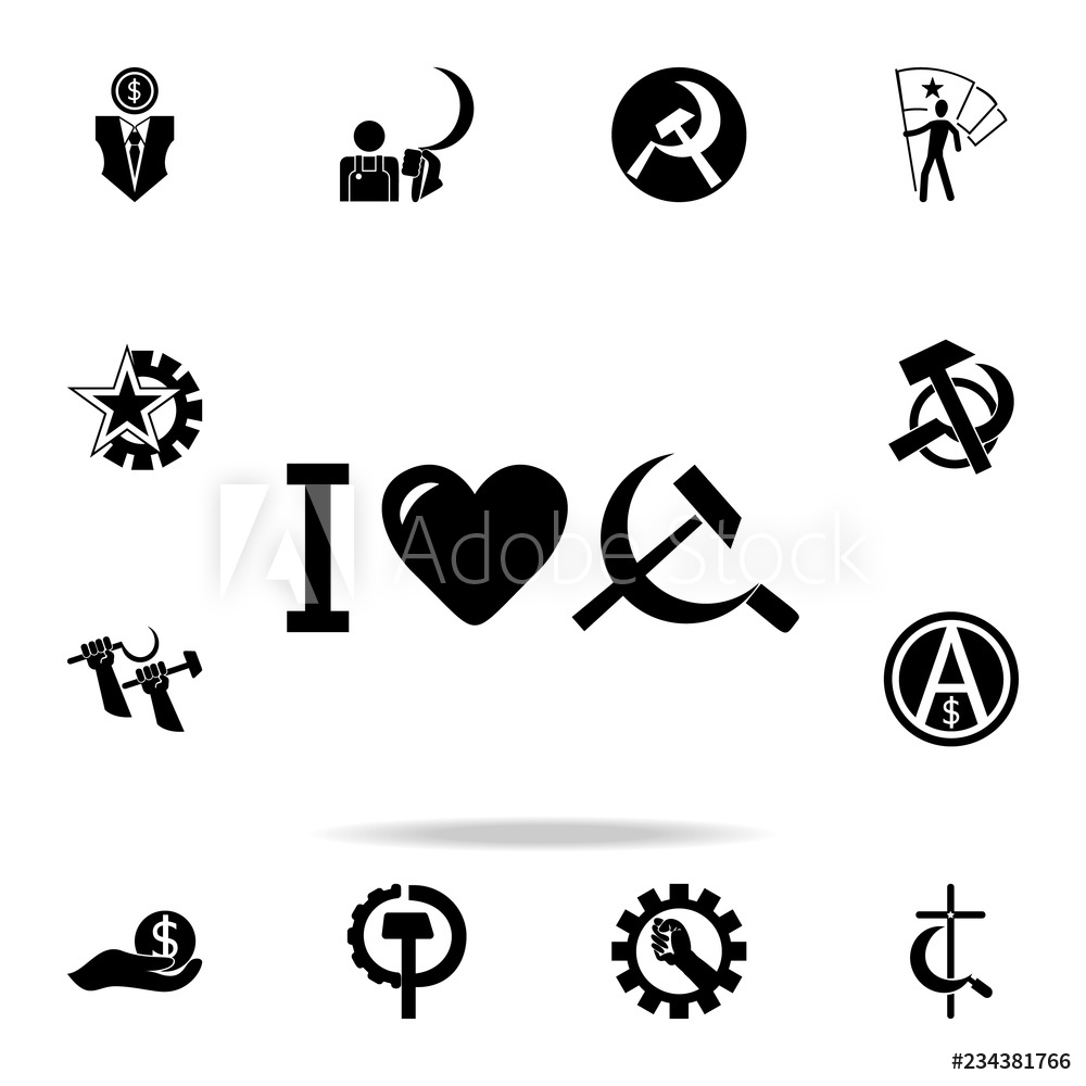 1000x1000 Fotografie, Obraz I Love The Ussr Icon Posters Cz