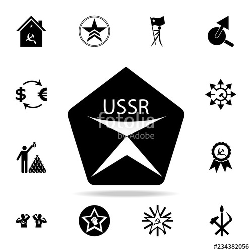 500x500 The Ussr Quality Mark Icon Detailed Set Of Communism