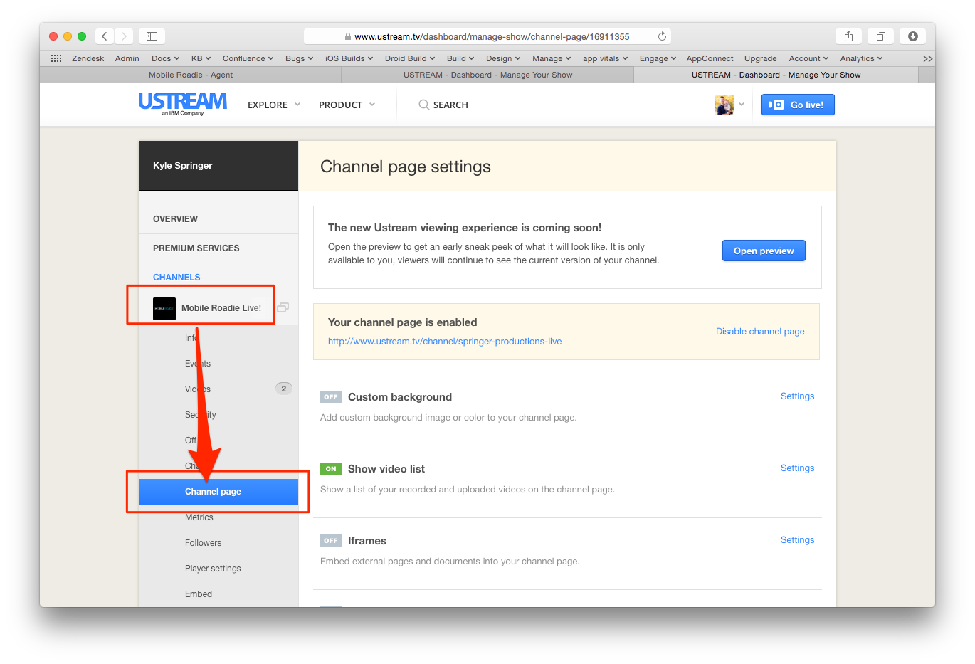 1370x933 Ustream Section Removal Mobile Roadie