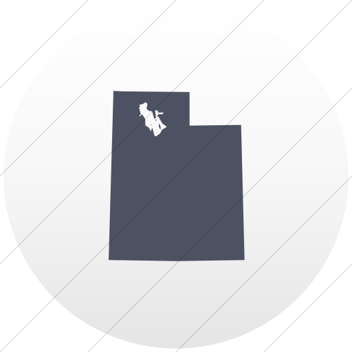 512x512 Iconsetc Flat Circle Blue Gray On White Gradient Us States Utah Icon