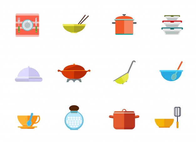 626x453 Kitchen Utensils Icon Set Vector Free Download