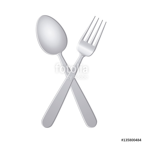 500x500 Restaurant Cutlery Utensils Icon Vector Illustration Graphic