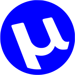 256x256 Blue Utorrent Icon