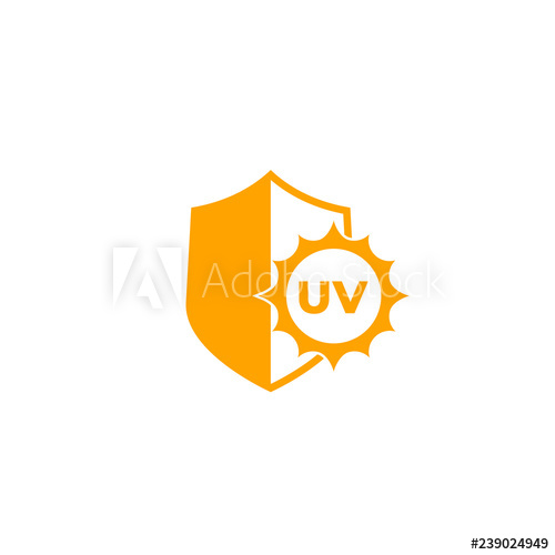 500x500 Uv Protect Icon With Shield And Sun