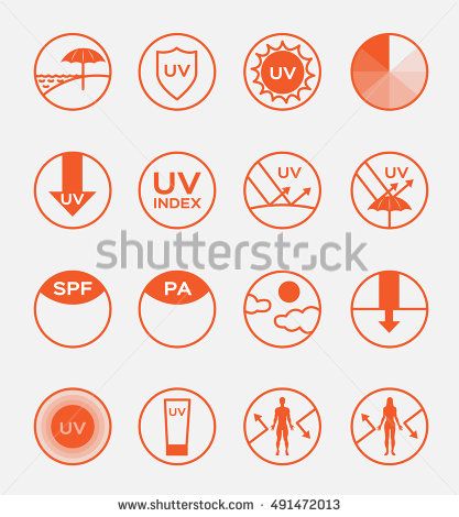417x470 Uv Protection Logo And Icon Uv Set Body And Skin Vector