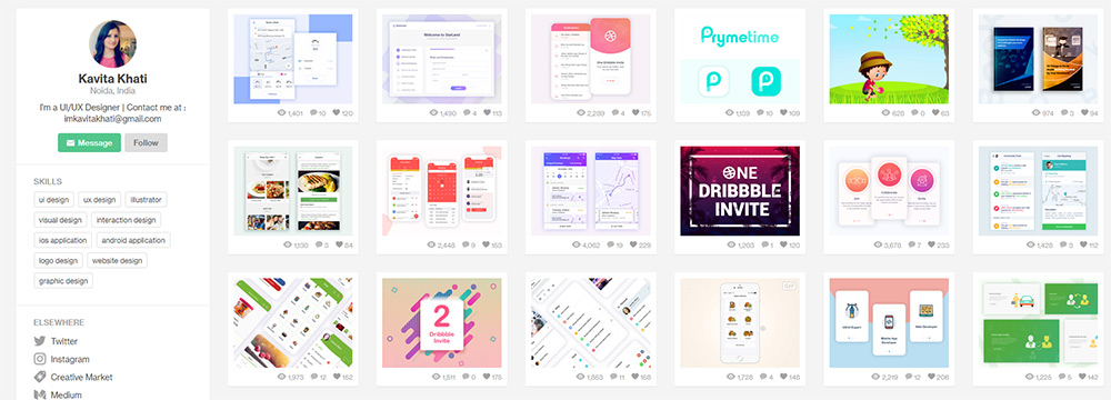 1000x360 Uiux Designers On Dribbble That You Have To Follow