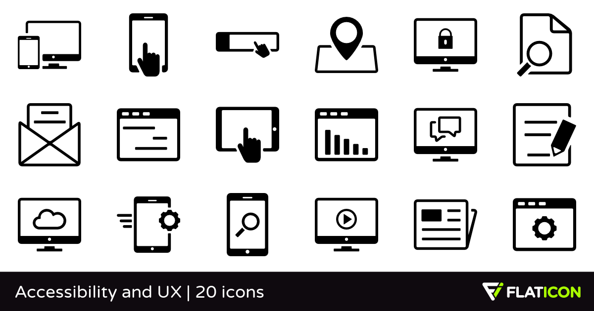 1200x630 Accessibility And Ux Premium Icons