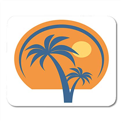 425x425 Semtomn Gaming Mouse Pad Palm Beach Vacation Icon