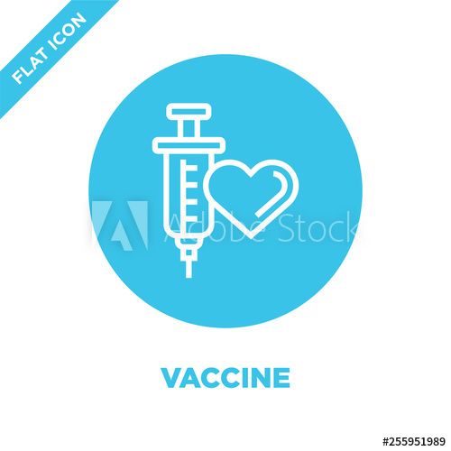 500x500 Vaccine Icon Vector From Charity Elements Collection Thin Line