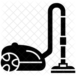 256x256 Vacuum Cleaner Icon Of Glyph Style
