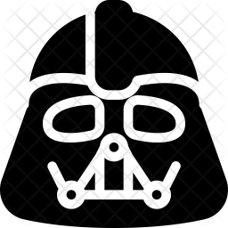 256x256 Darth Vader Icon Of Glyph Style