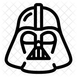 256x256 Darth Vader Icon Of Line Style