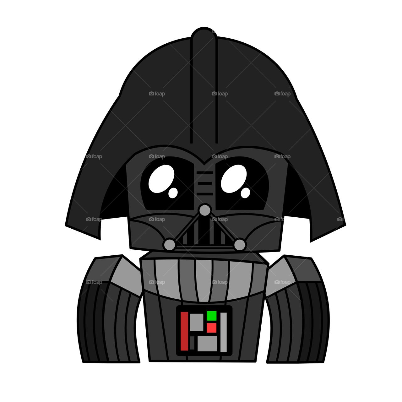 1280x1280 Darth Vader Icon Stock Photo