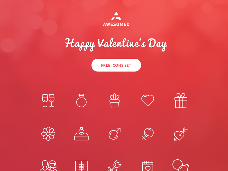 800x600 Free Valentine's Day Icon Set
