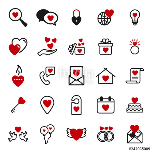 500x500 Love And Valentine Icon Set Happy Valentine Day Related Icon