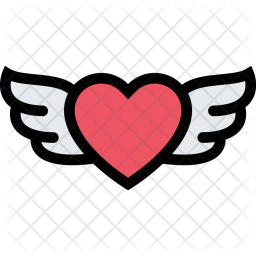 256x256 Heart, Wings, Love, Relationship, Wedding, Valentines, Day Icon