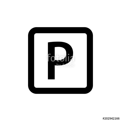 500x500 Car Icon Isolated, Parking Sign, Car Parking, Valet Flat Design