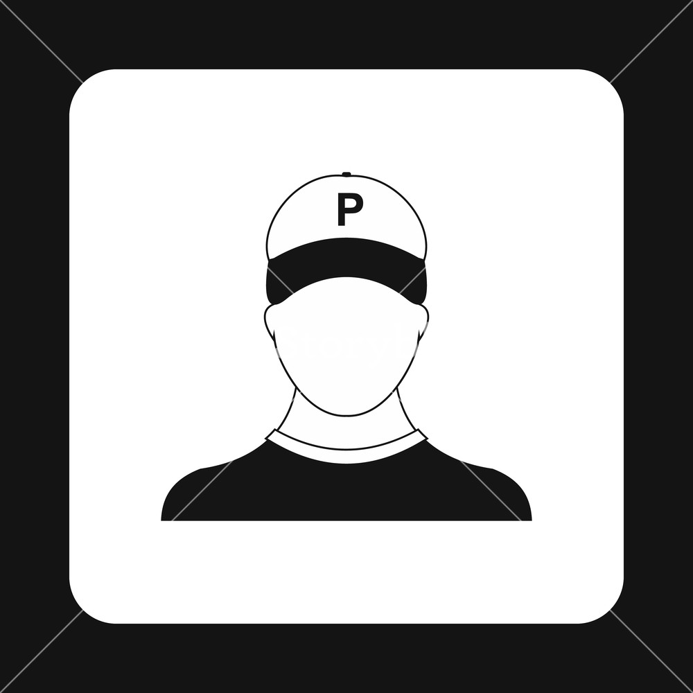 1000x1000 Man Valet Icon In Simple Style Isolated On White Background