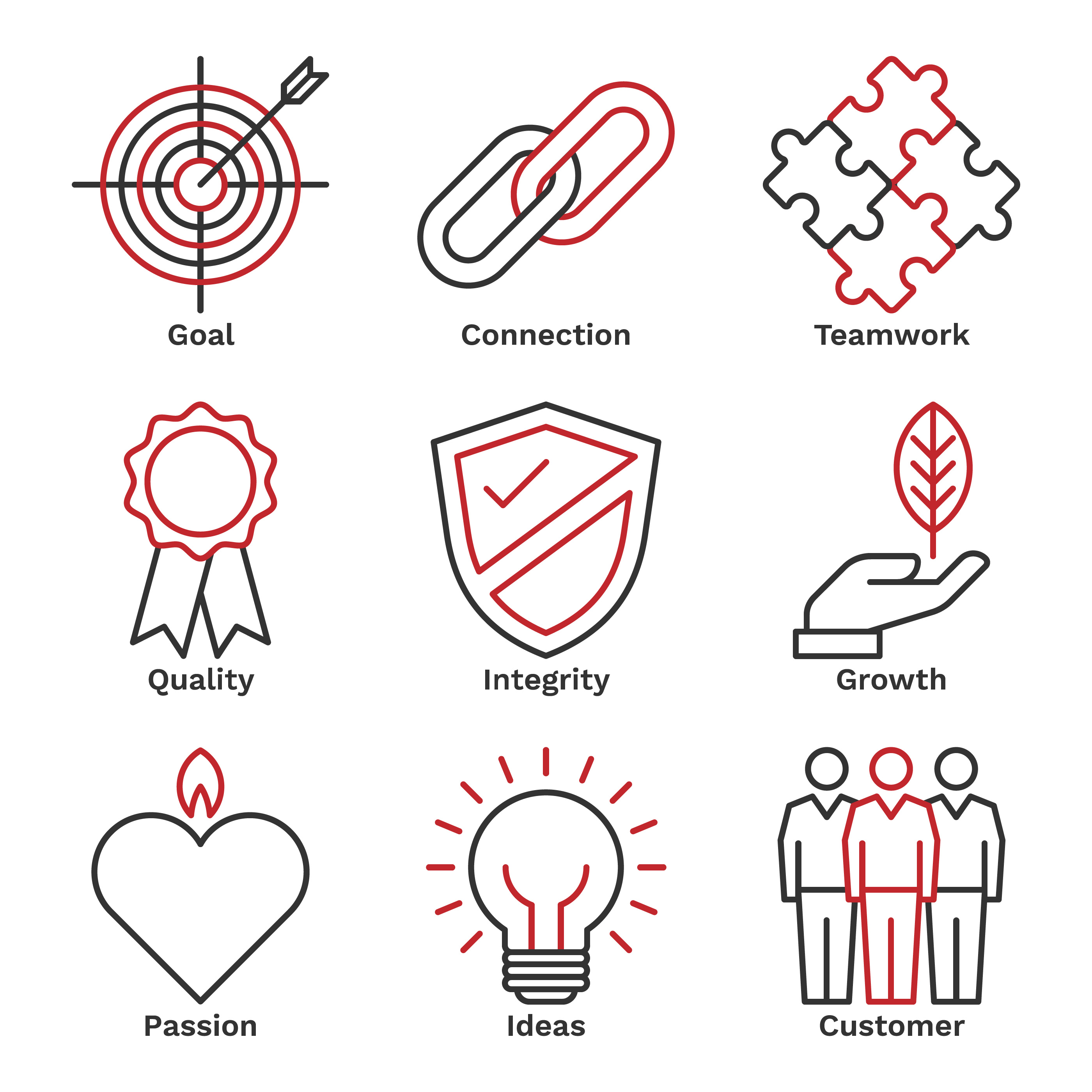 Company Core Value Icons 2800x2800 Company Core Value Icons