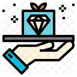 256x256 Value Proposition Icon Of Colored Outline Style