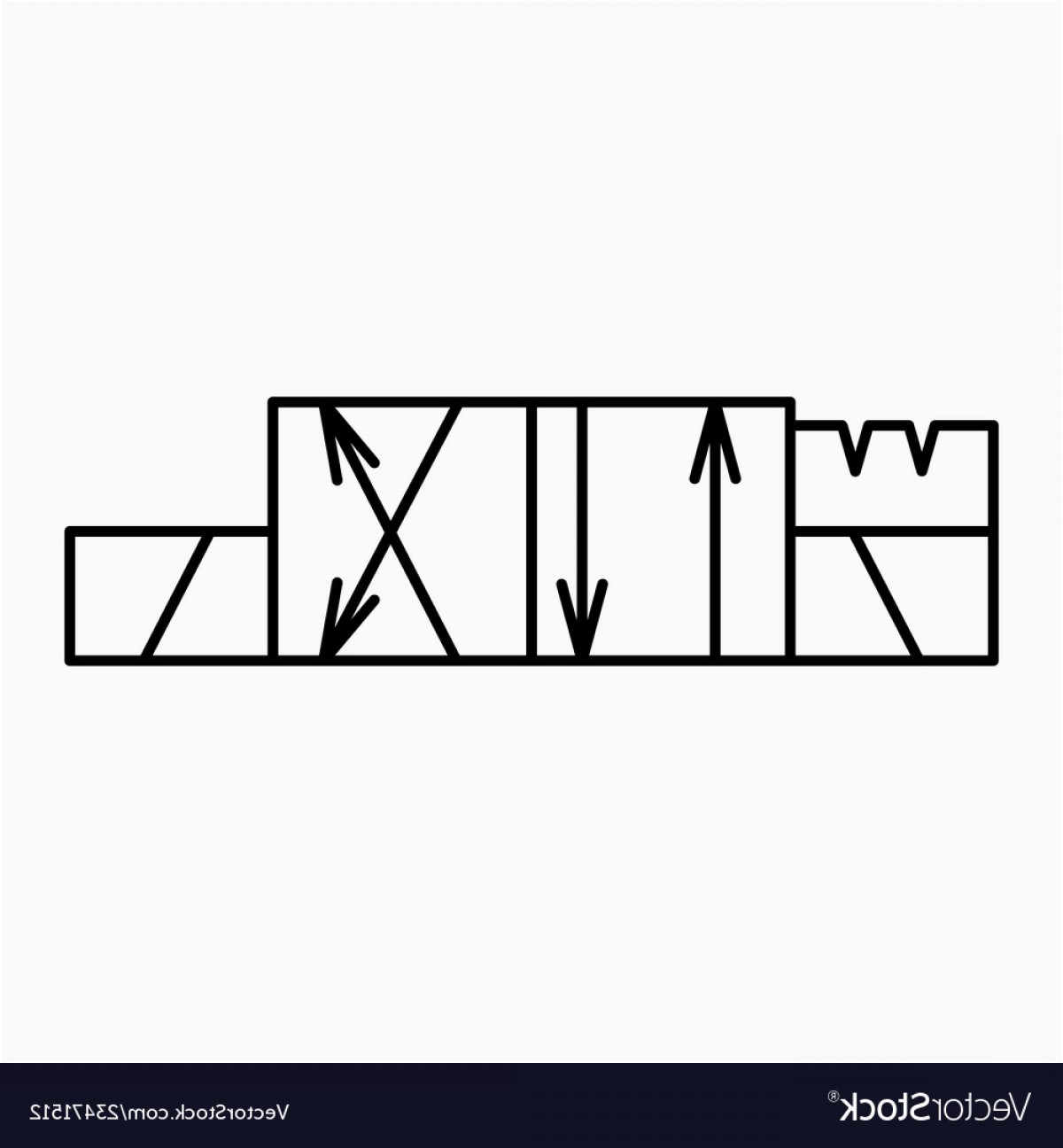 1200x1296 Hydraulic Way Solenoid Valve Icon Vector Cultracing