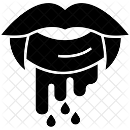 256x256 Vampire Icon Of Glyph Style