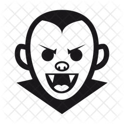 256x256 Vampire Icon Of Line Style