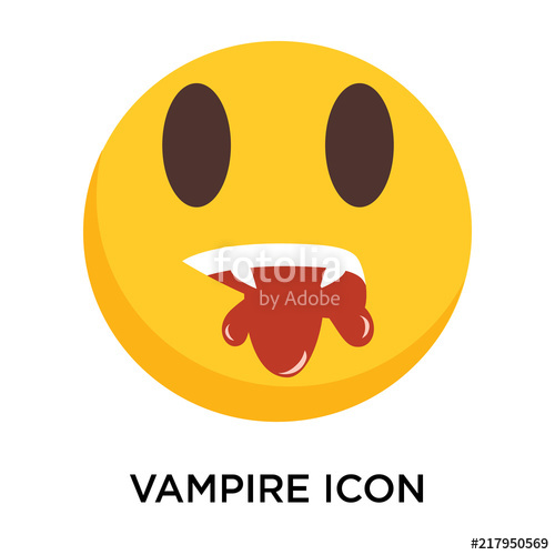 500x500 Vampire Icon Vector Isolated On White Background, Vampire Sign