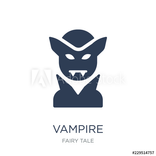 500x500 Vampire Icon Trendy Flat Vector Vampire Icon On White Background