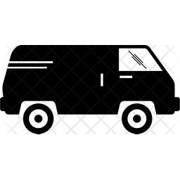 256x256 Van Icon Of Glyph Style