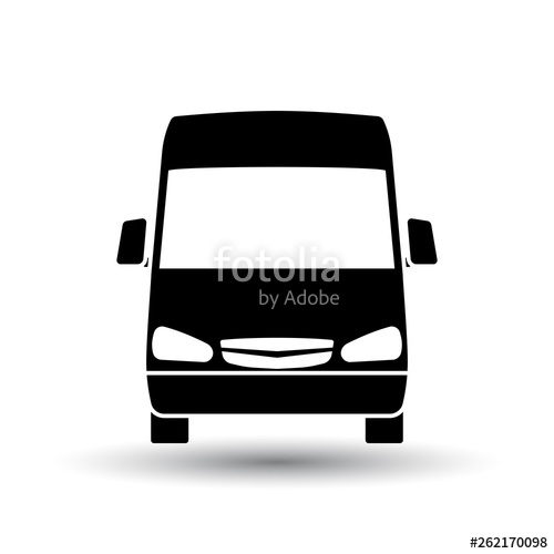 500x500 Van Icon Front View Stock Image And Royalty Free Vector