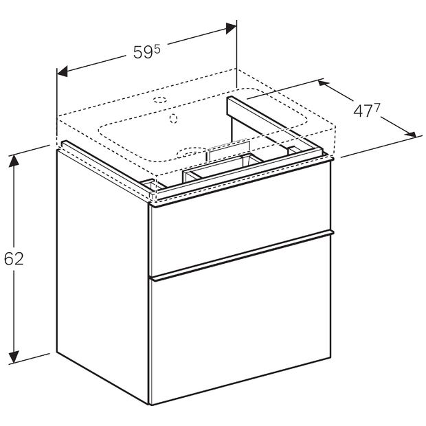 620x620 Geberit Icon Vanity Unit With Soft Close Bathroom Planet