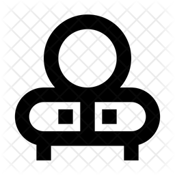 256x256 Vanity Table Icon Of Line Style