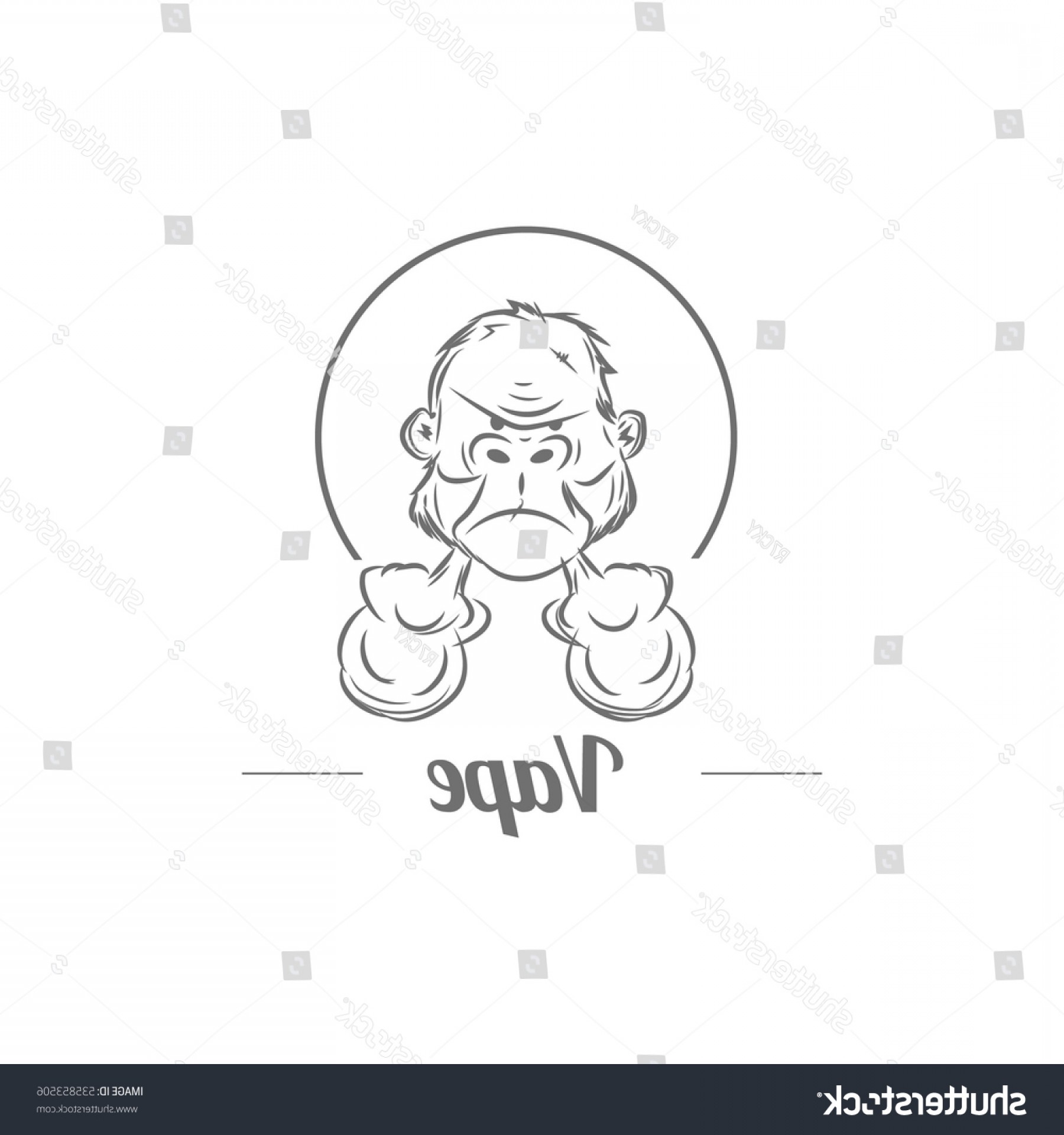 1800x1920 Gorilla King Kong Vapor Logo Icon Createmepink