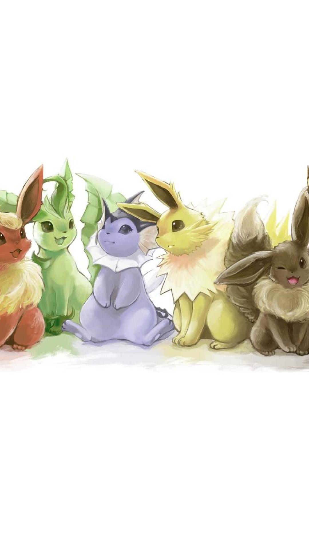 1080x1920 Games Flareon Eevee Vaporeon Jolteon Eeveelutions Leafeon