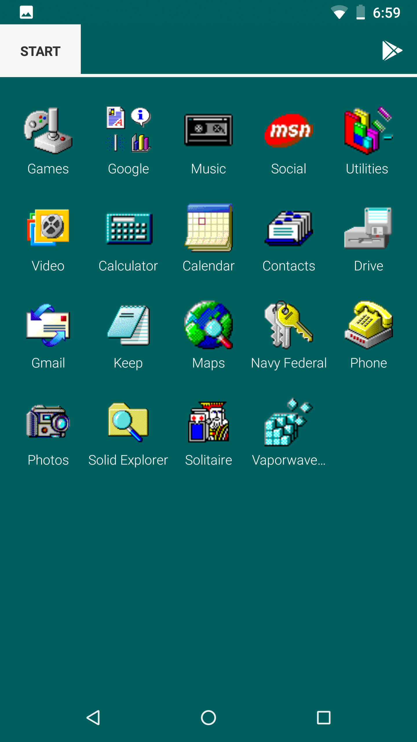1440x2560 Themed My Phone With Original Windows Icons Icons